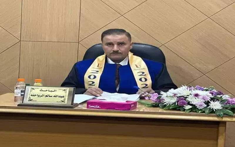 مباركة لعبد الله الرواحنة بمناسبة حصوله