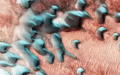 لقطات مدهشة لشتاء المريخ