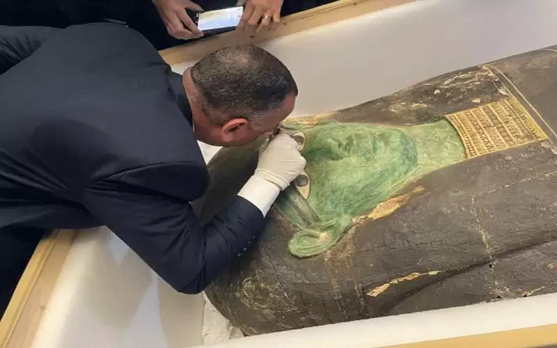 مصر تستعيد التابوت الأخضر