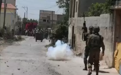 إصابة فلسطينيين باقتحام الاحتلال جنوبي جنين