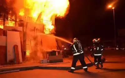 إصابة 6 أشخاص إثر حريق منزل