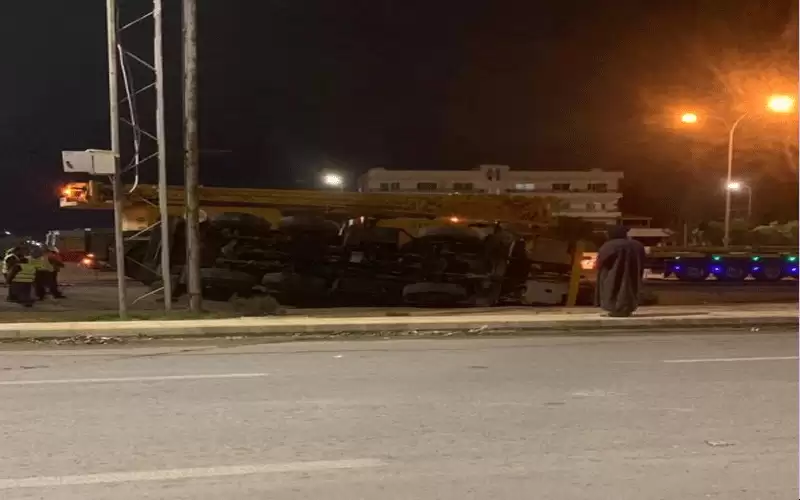 إغلاق مسرب من طريق المطار بشكل