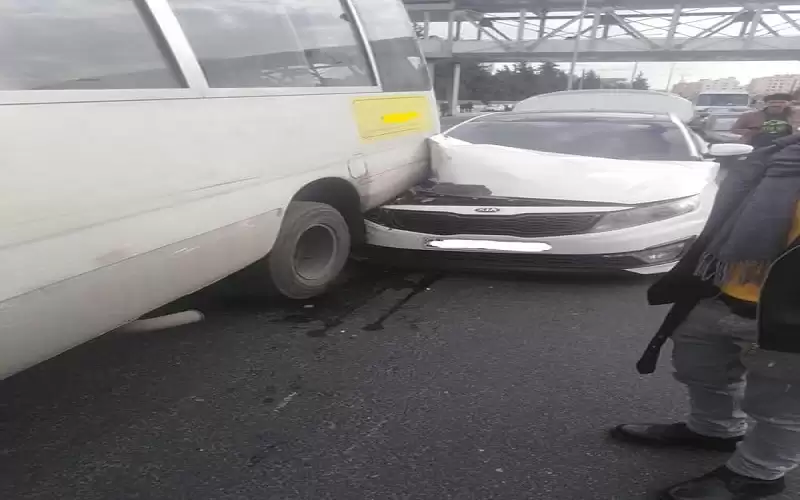 حادث تصادم بالقرب من مستشفى الجامعة