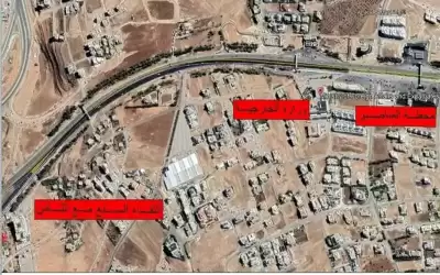 استكمال اعمال الدهانات لطريق المطار الجمعة