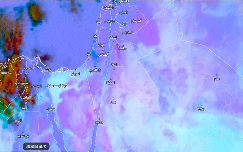 الأردن.. بدء تأثيرات المنخفض شبه الخماسيني