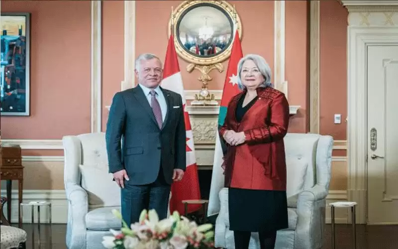 الملك يلتقي الحاكم العام لكندا