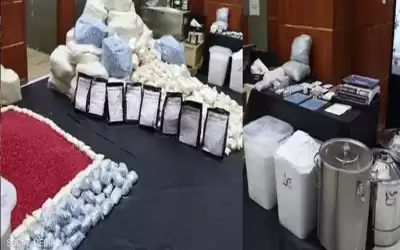 ضبط أكبر شحنة حبوب مخدرة في
