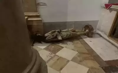 مستوطنون يقتحمون كنيسة حبس المسيح ويحطمون