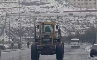 تجمعات خفيفة للثلوج وارتفاع منسوب المياه