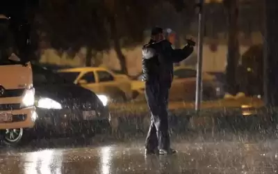 الأمن يحذر من المنخفض الجوي