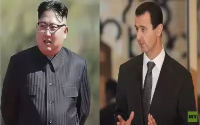 كيم جونغ أون يعزي الأسد بضحايا