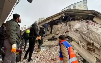 ارتفاع حصيلة ضحايا زلزال تركيا وسوريا