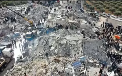 عدد ضحايا الزلزال بسوريا وتركيا يتجاوز