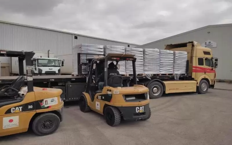 ‎قافلة مساعدات أردنية تصل سوريا عبر