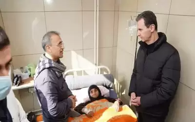الأسد وعقيلته يتفقدان مستشفى حلب
