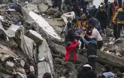 ارتفاع حصيلة قتلى زلزال تركيا وسوريا