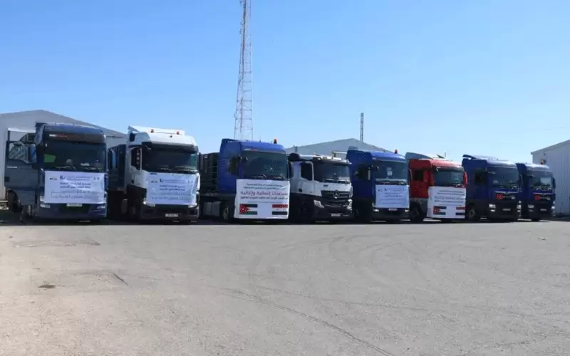 الأردن يسير قافلة جديدة من 7