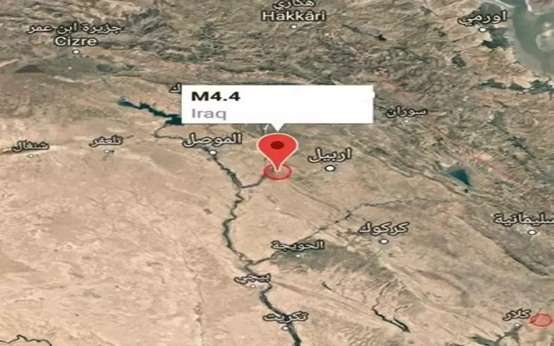 هزتان أرضيتان تضربان نينوى وأربيل ودهوك