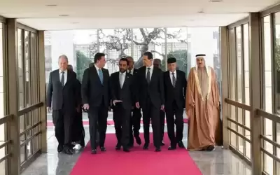 الرئيس السوري يلتقي الصفدي وعددا من