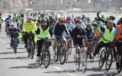 الأمانة تنظم نشاطا رياضيا لركوب الدراجات
