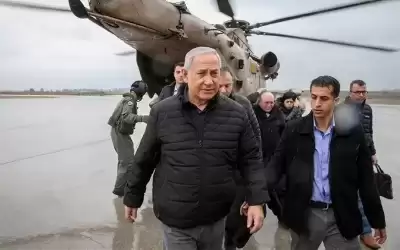 نتانياهو يهرب من الحصار بمروحية.. وصعوبات