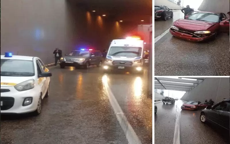 أزمة مرورية عند نفق الثالث يبسبب