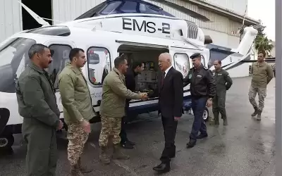 العيسوي يزور مركز الاسعاف الطبي الجوي