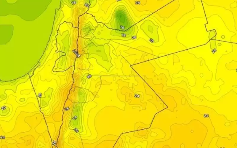 درجات الحرارة الى الارتفاع مؤقتا