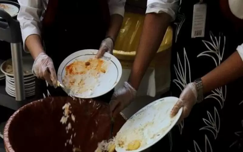 نحو مليون طن كميات الطعام المهدرة