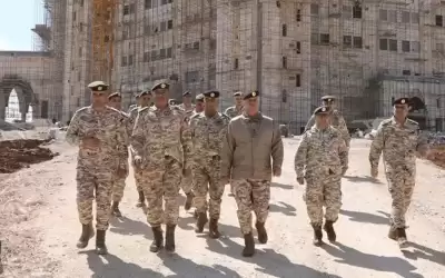 الحنيطي يتفقد مشروع المقر الدائم للقيادة