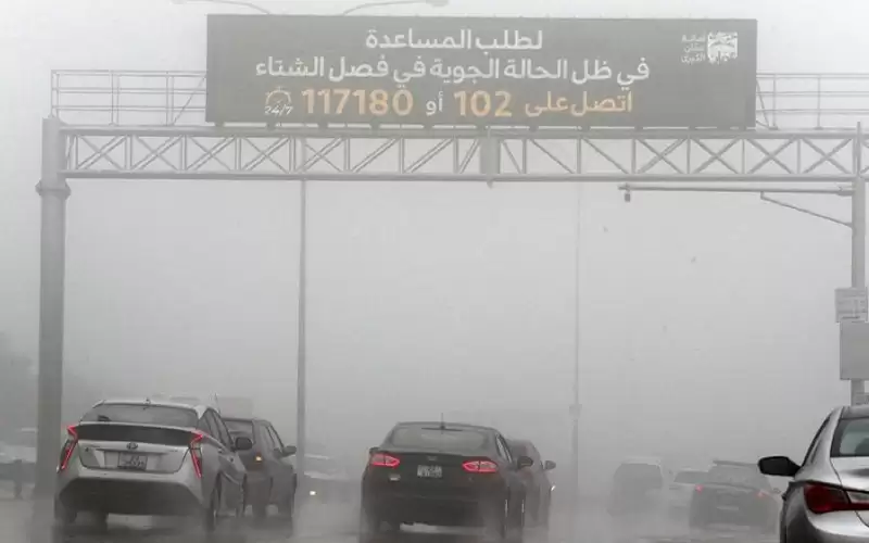 الأرصاد: هطولات مطرية غزيرة مع برد