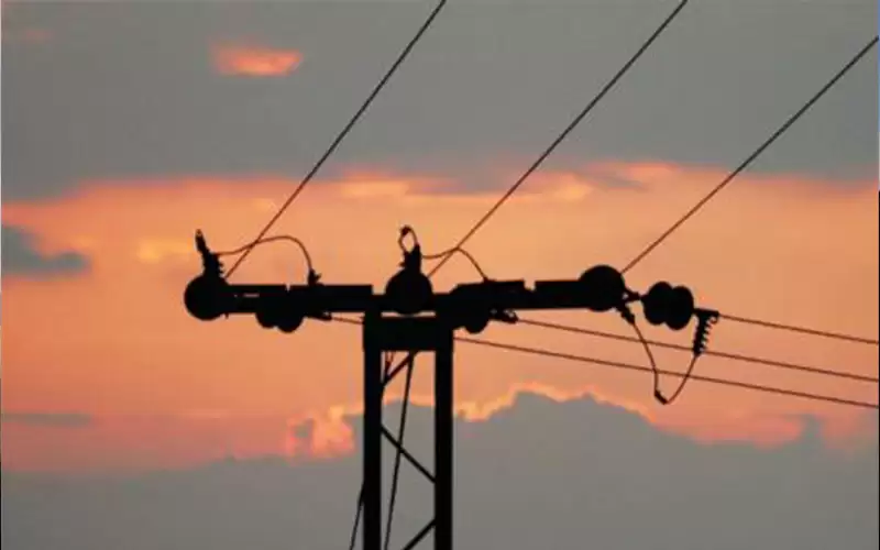 3500 ميجاواط الحمل الكهربائي المسجل أمس