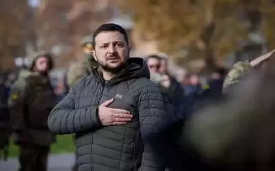 زيلينسكي بحث مع ماكرون زيارته للصين