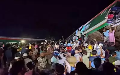 بنغلادش: 30 مصابا بحادث تصادم قطارين