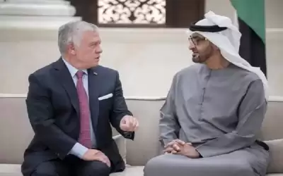 محمد بن زايد بعد لقاء الملك: