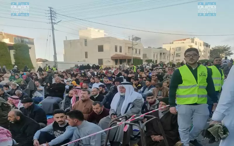 صلاة العيد من مصلى الياسمين في