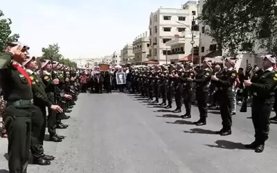 القوات المسلحة تشارك في تشييع بدران
