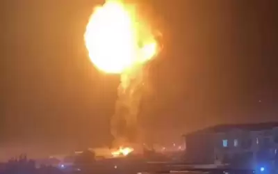 انفجار ضخم بمحطة للغاز وسط أوزبكستان