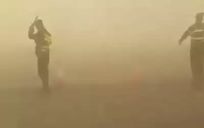 الدوريات الخارجية تحذر من الغبار على