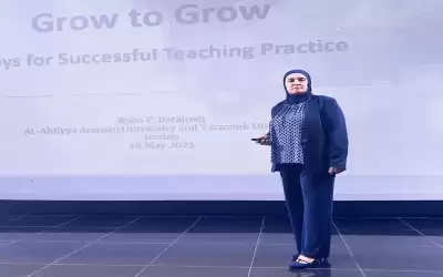 عميدة الآداب بجامعة عمان الأهلية تشارك