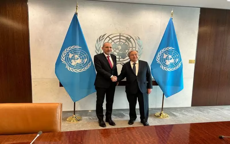وزير الخارجية يبحث مع غوتيريش الجهود