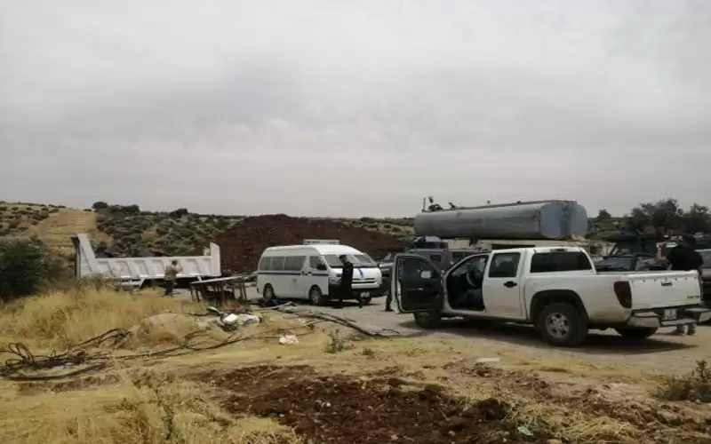 ضبط اعتداء على خط ناقل للمياه