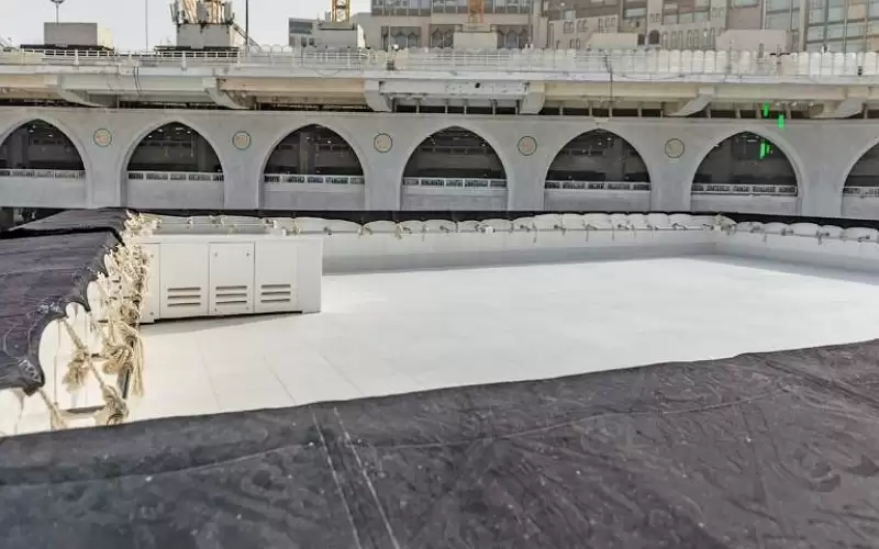 غسل سطح الكعبة المشرفة باستخدام الذكاء