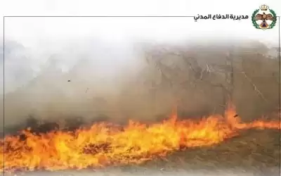 الدفاع المدني يحذر من حرق الاعشاب