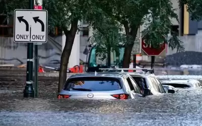 أمطار غزيرة وفيضانات تضرب ولاية نيويورك