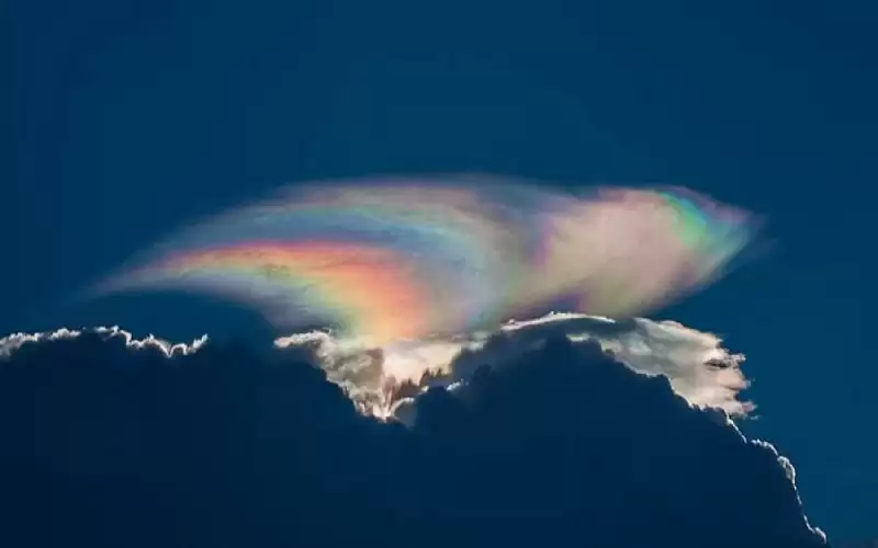 تقزح السحب ظاهرة جوية نادرة جدا