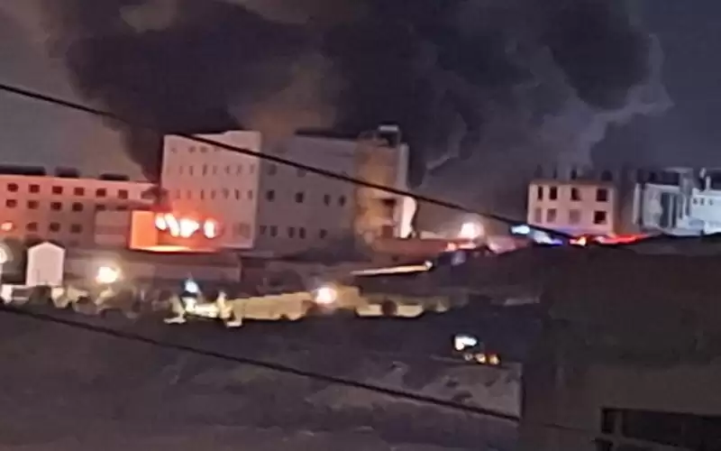 الأمن العام: مع حريق مصنع اسفنج