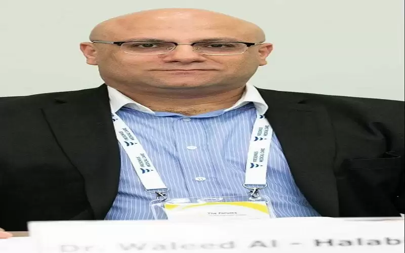 الدكتور الحلبي رئيسا لقسم الباطني في