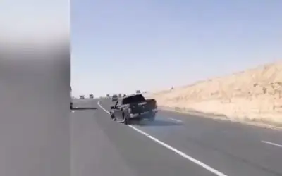 ضبط سائق يقود بشكل متهور على