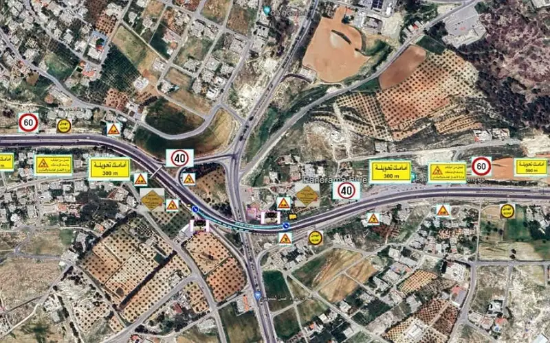 تحويلات مرورية على جسر ام القطين